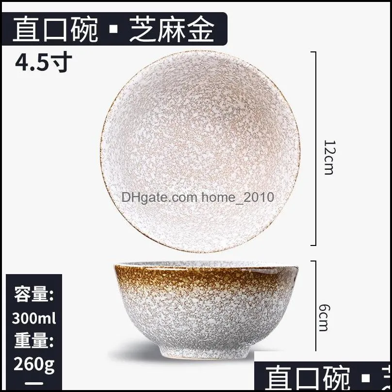 bowls japanese wholesaler small ceramic soup bowls home dessert bowl retro tableware rice bowl