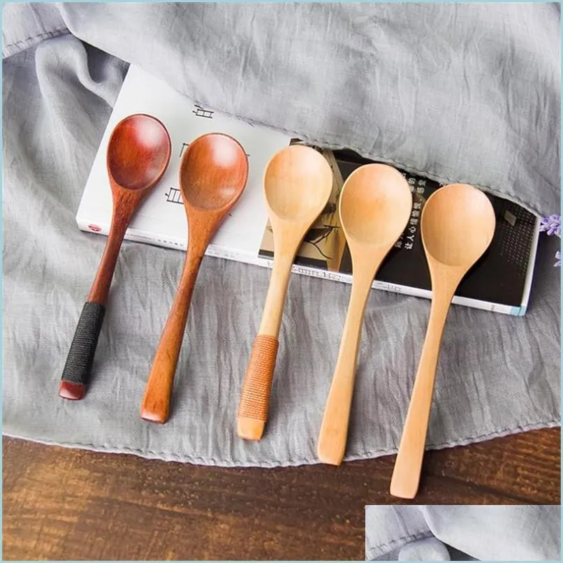 wooden honey spoons 13x3cm wooden spoons tableware small spoon tea coffee milk honey tableware cooking sugar salt small spoons