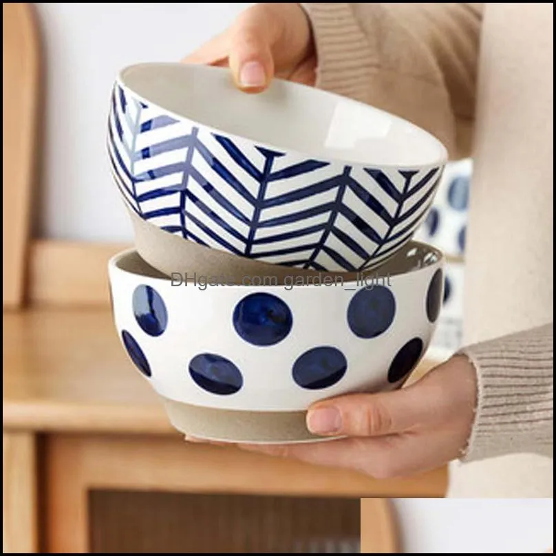 japanese style stoare noodle bowl home large salad creative ceramic soup bowls