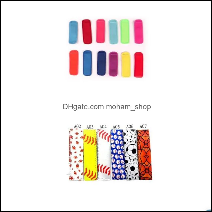 neoprene popsicle holders popsicle bag sleeves colourful ice cream antizing reusable in stock summer supply 1 8lb h19
