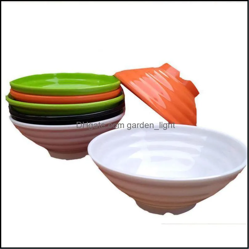 17.5cm japanese ramen noodles bowl large soup bowl melamine tableware mixing bowls imitation ceramic bowls oatmeal