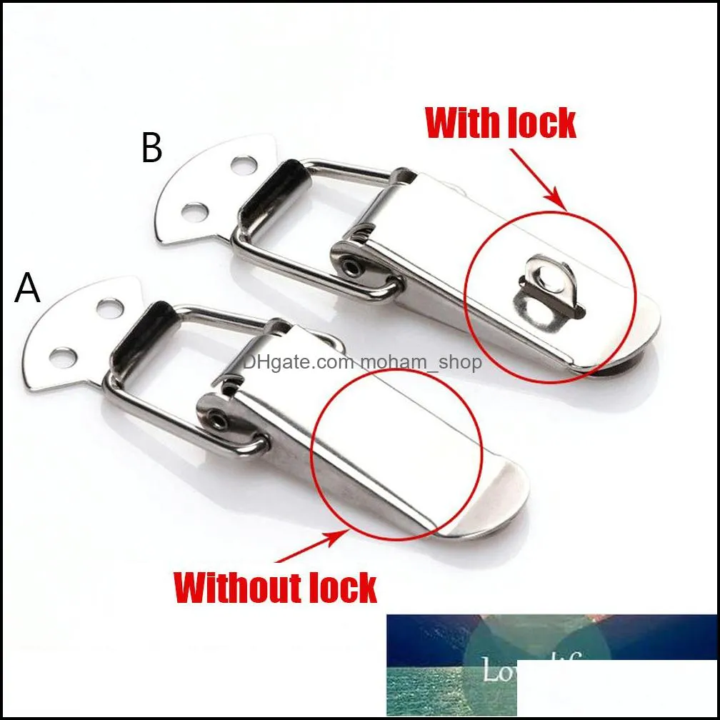 4pcs stainless steel spring loaded toggle box trunk catches hasps clamps