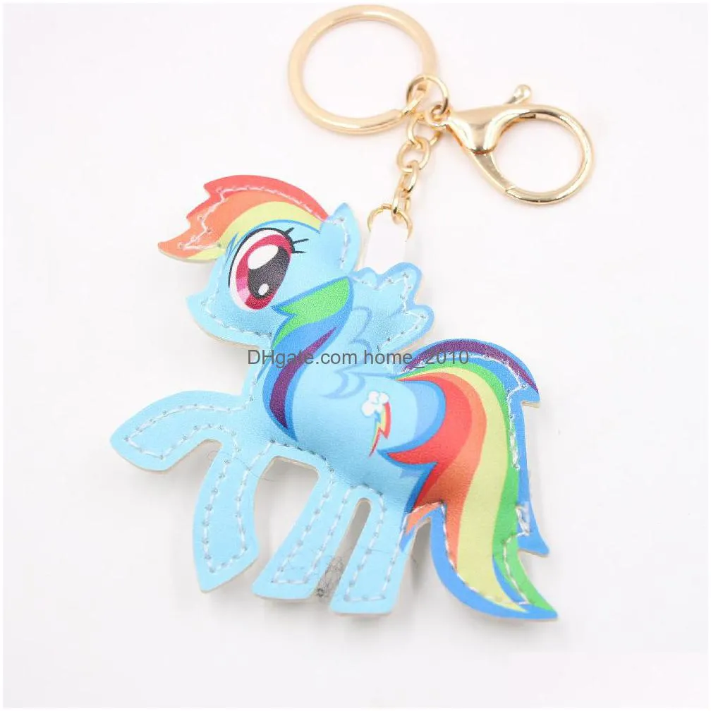 pony cartoon leather bag keychain pendant bags pendant accessories matching inventory wholesale