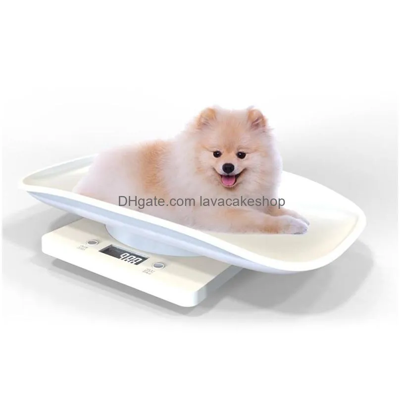 plastic electronic digital baby pet scale hd lcd display measure tool infant baby pet body weighing accurately 1g10kg t200522