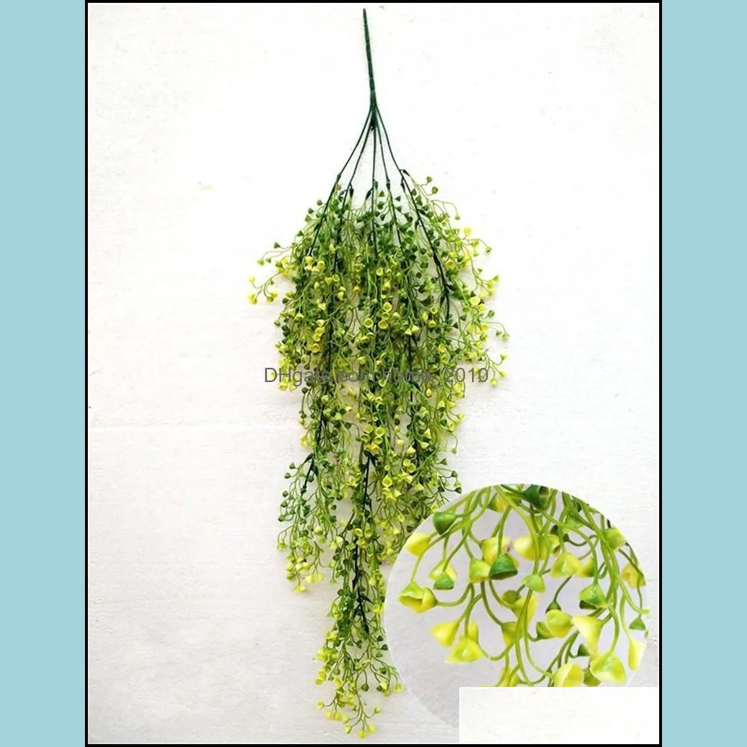 artificial ivy leaf flowers hanging garland plant fake green ivy simulation plants vines home garden wedding arch wall decor