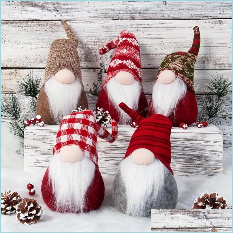 nordic santa claus ornaments faceless doll ornament nordic land god santa claus plush doll 9x8x29cm xmas doll decoration