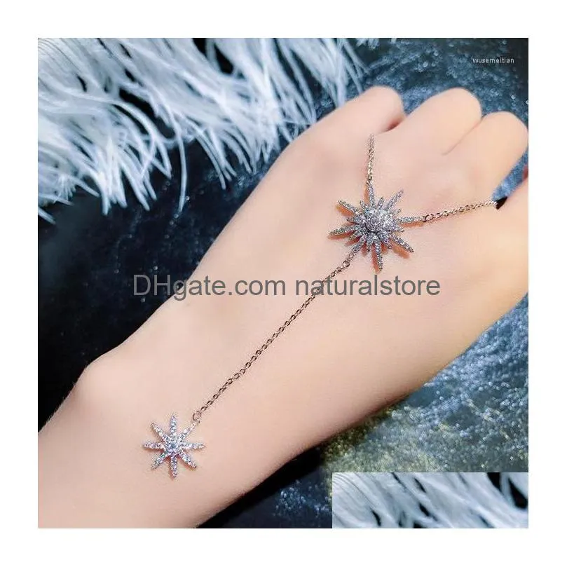 pendant necklaces fashion korean necklace luxury shiny zircon star for women clavicle choker jewelry gift