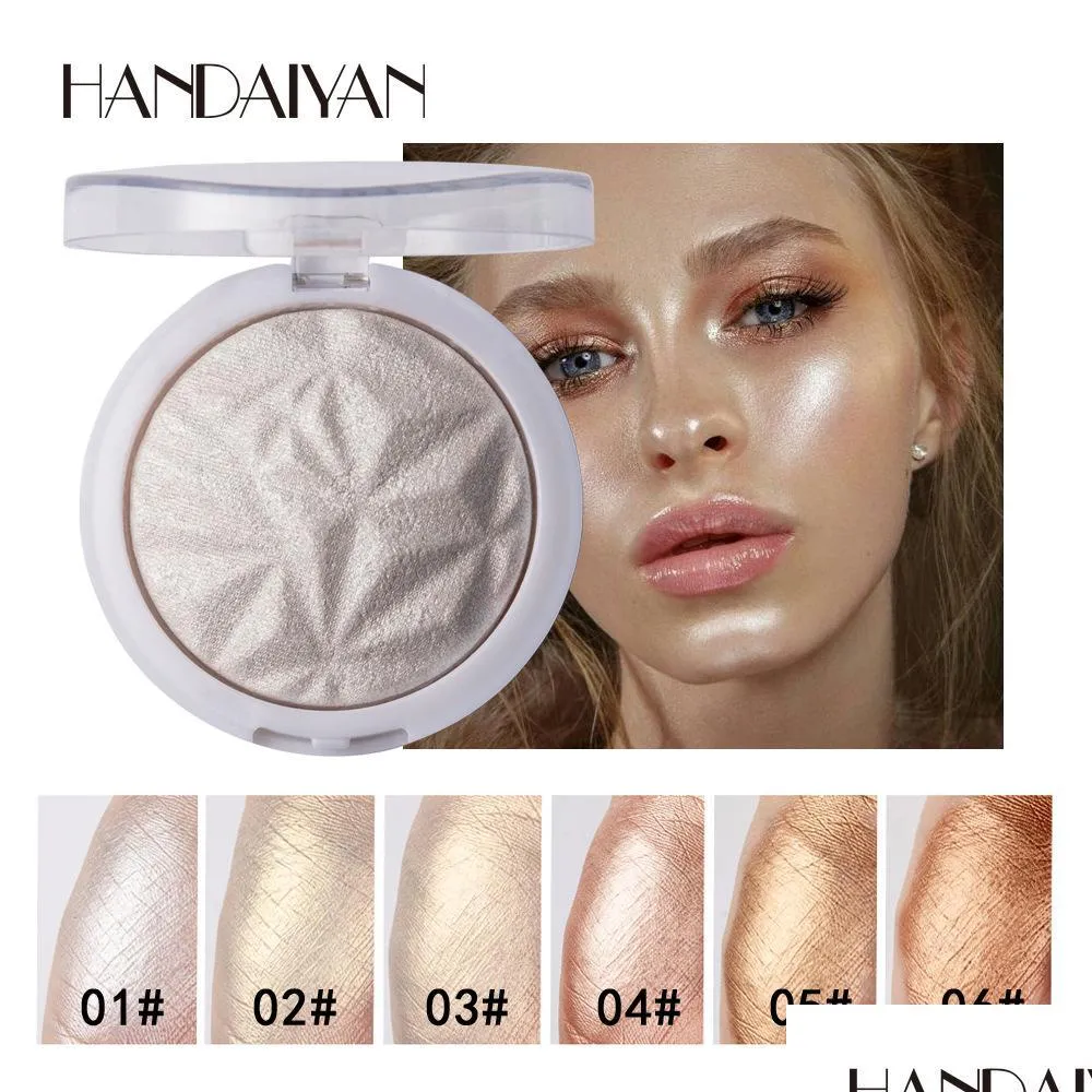 drop handaiyan diamond hilighter longlasting brightening and finishing makeup highlights 6 colors for choice in stock