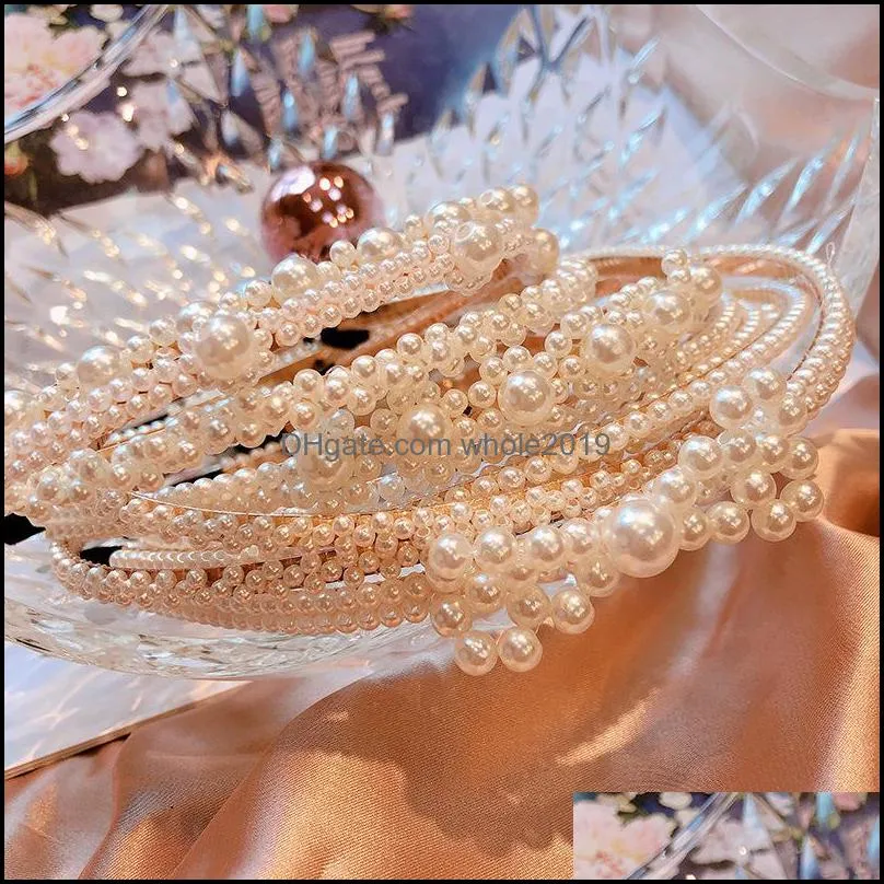 pearl hairband princess girls headbands kids hair bands headband fashion hair accessories for women headwear 