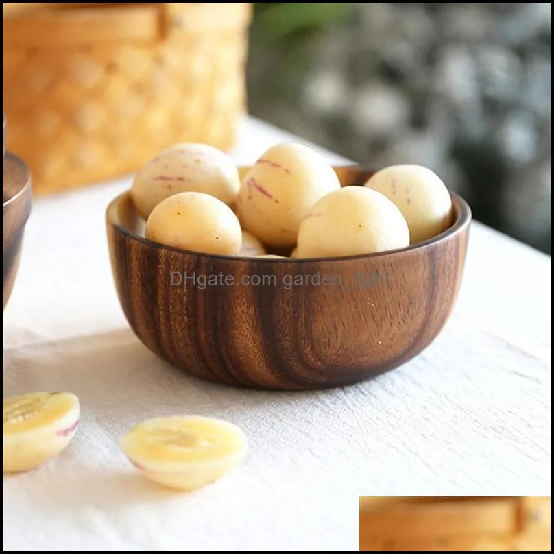 bowls 1pc practical wooden cutlery household basin fruit bowl salad tableware and basins