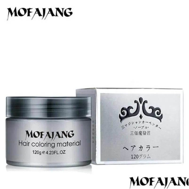 mofajang hair wax for hair styling mofajang pomade strong style restoring pomade wax big skeleton slicked 120pcs/carton box 7 colors