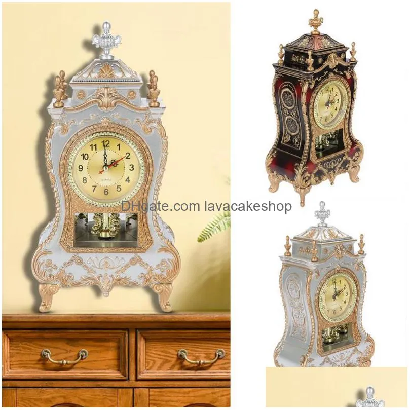 desk alarm clock vintage clock classical royalty sitting room tv cabinet desk imperial furnishing creative sit pendulum