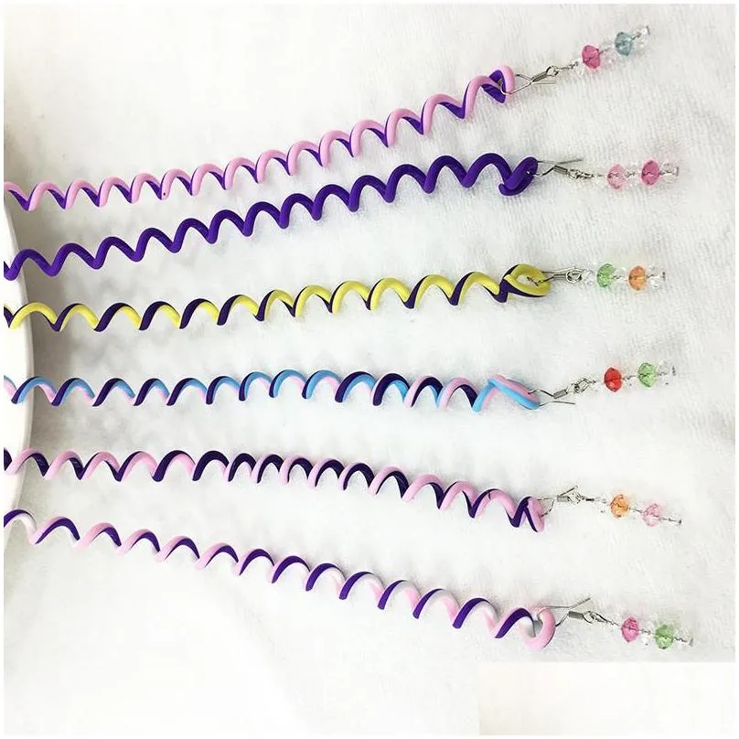 headband 6pcs kids girls diy hair styling braiding spiral curlers rollers head dress band flexible bendable