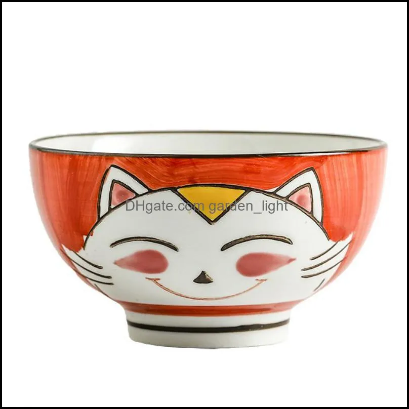 4.2inches hand painted 200ml modern style home ceramic for noodles soup bowls small rice bowl china porcelain g205