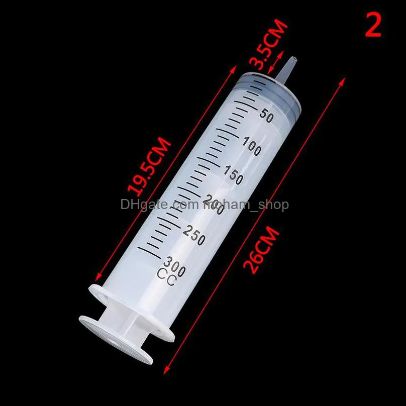  highcapacity syringes disposable nutrient sterile hydroponics feeding syringe 250ml 300ml 350ml 500ml 1pc