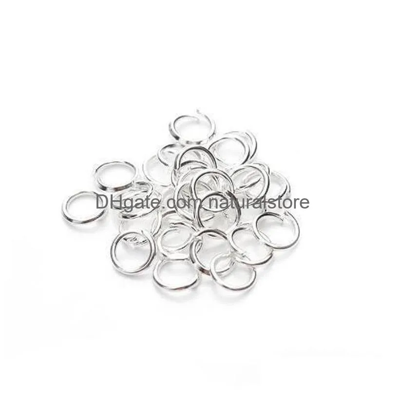 jln 500pcs copper 4mm/5mm open jump rings split rings gold/black/silver/bronze plated color connectors for jewelry dyi making