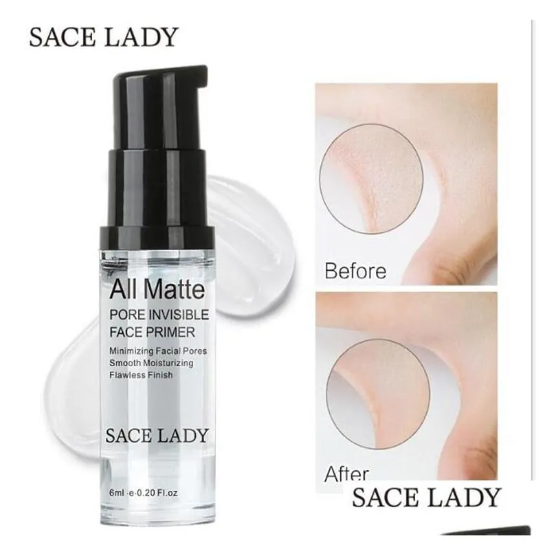  dhs sace lady all matte pore invisible face primer smoothing moisturizing flawless finish makeup base sample size 6ml facial make