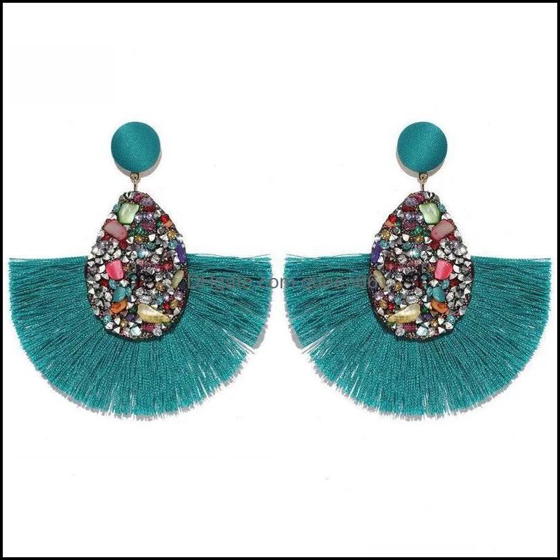 drop dangle tassel earrings for women lady bohemian jewelry creative vintage ethnic teardrop earring fashion accessories m641a