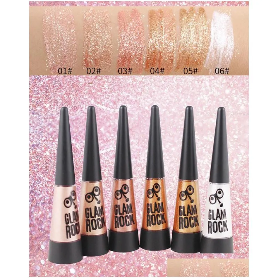 yanqina metallic liquid eyeshadow cream 10g waterproof long lasting diamond gold silver rose red glitter eyeshadow