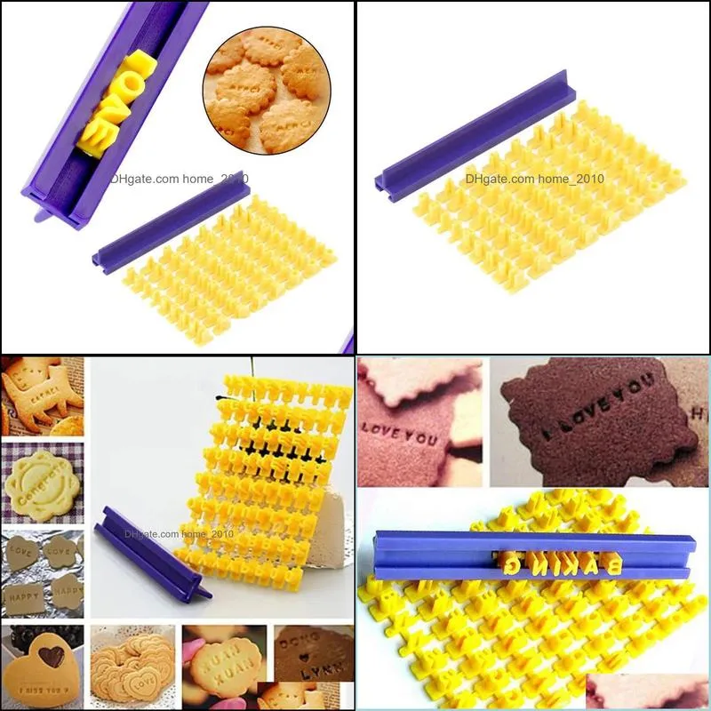 home kitchen baking tools printing alphanumeric molds cookie cutters talking cake decorating molds