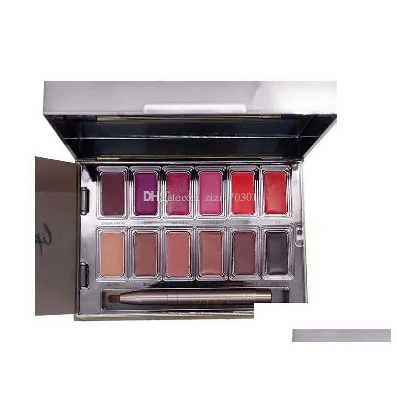 vice lipstick 12 colors lip gloss palette cream lip makeup long lasting cosmetics limited edition lip gloss palette dhs 