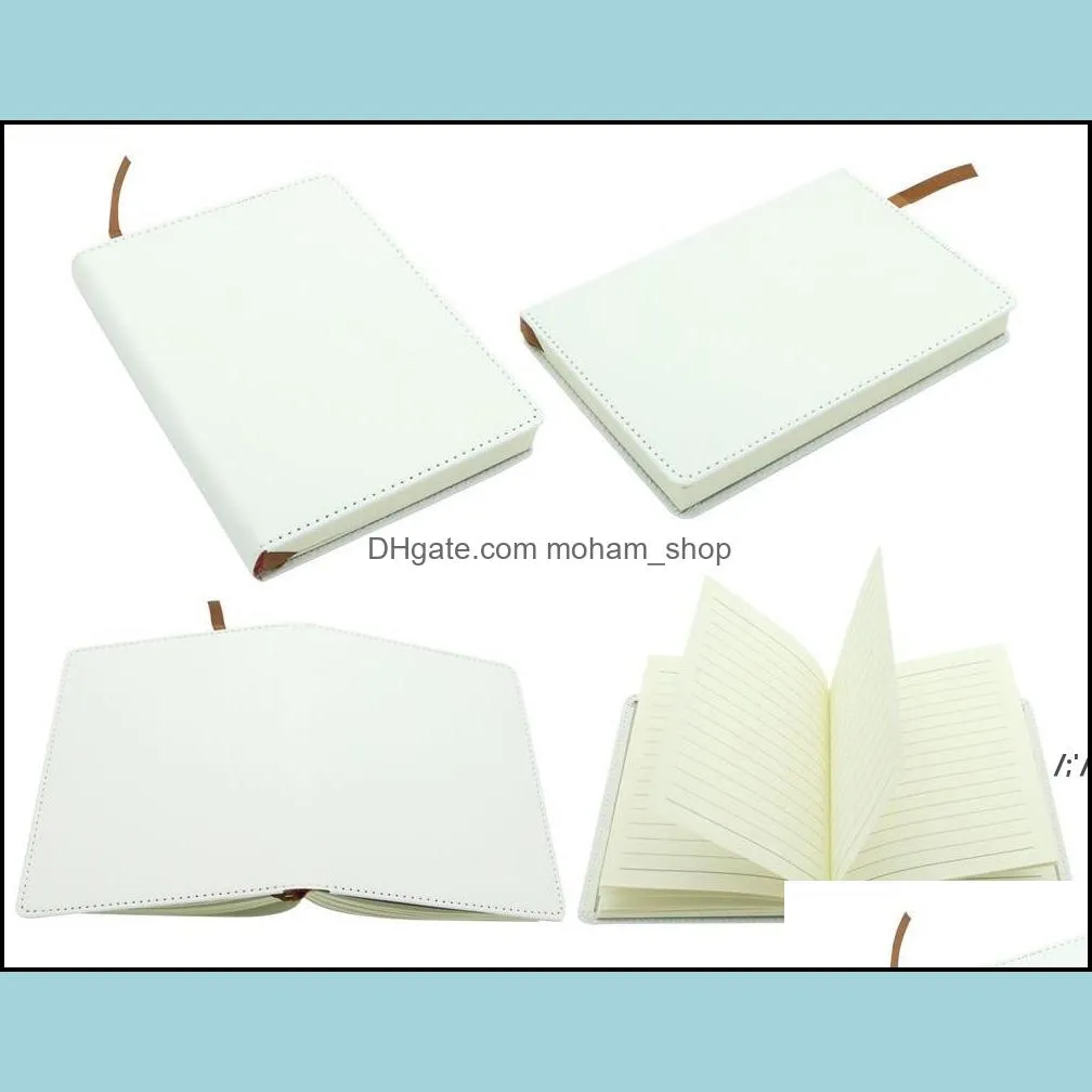 sublimation blank journal wholesale plain white notepad for heat transfer printing notebook a5 a6 size can be mixed pae13541