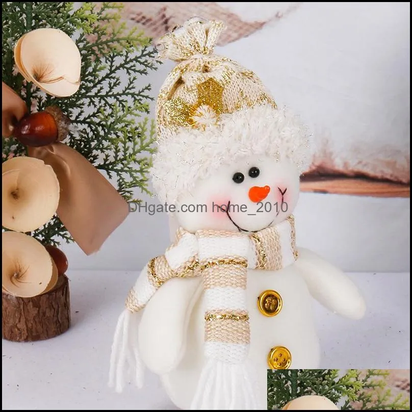 christmas decorations doll plush santa snow man ornaments merry xmas decoration for home 2021 gifts year 2022