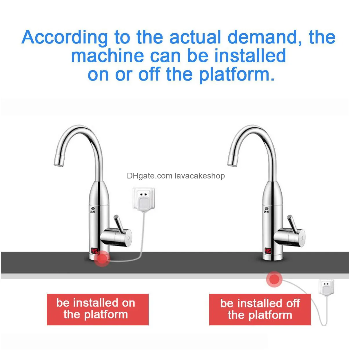 electric faucet instant water heater tap faucet heater cold heating faucet tankless instantaneous water heater kitchen faucets t200424