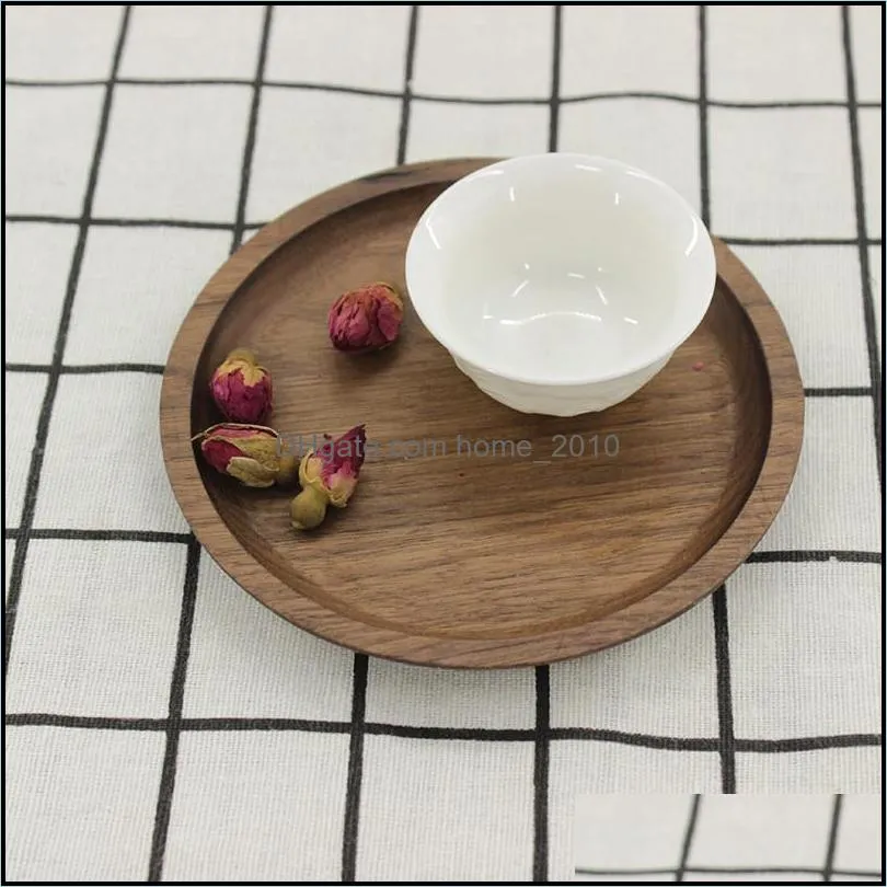 black walnut tray pad wooden food fruits cake dessert serving trays snack dessert pizza sushi bread plate