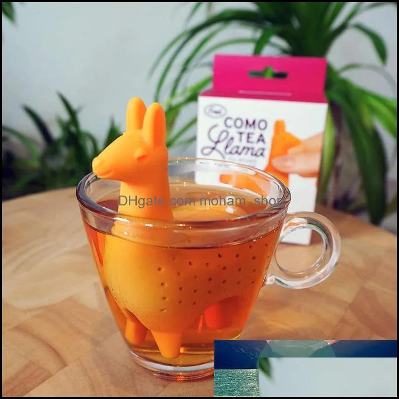 tea infuser food silicone grade alpaca shape tea infuser strainers creative filter loose silicone diffuser reusable infuser