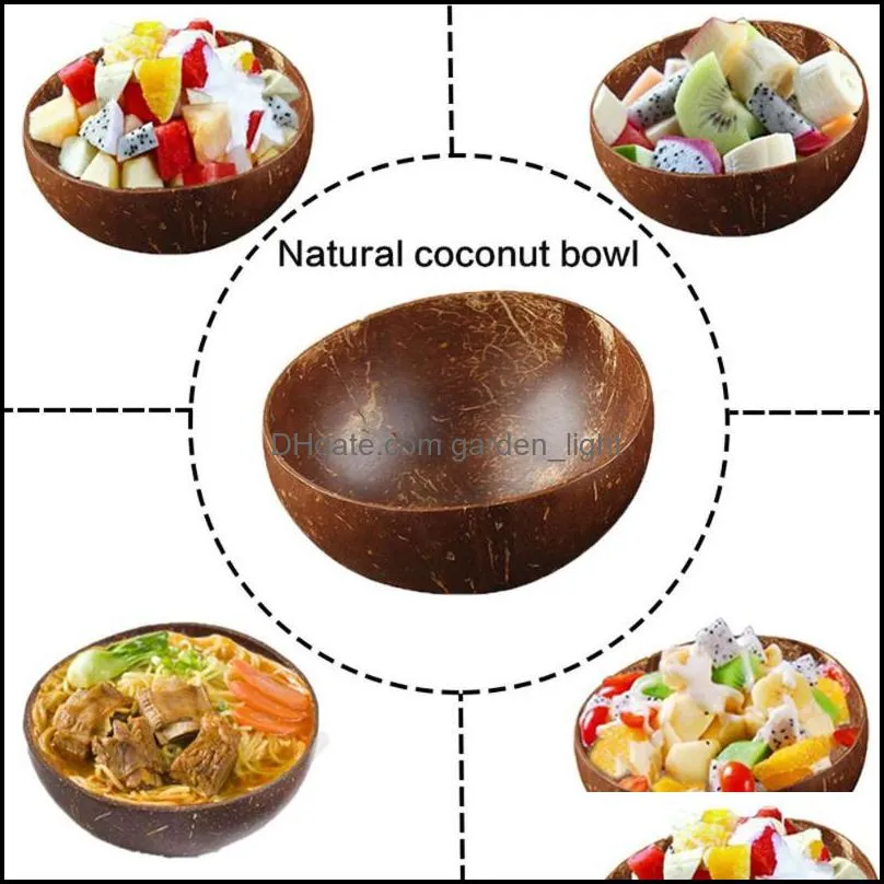 bowls jumbo coconut bowl 100 natural handmade salad rice fruit craft decoration cw