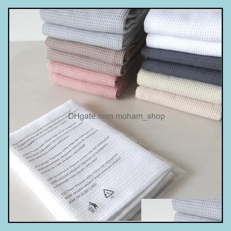 kitchen towels tools cleaning cloths absorption reusable table napkins durable dish towel 65x45cm pab11632