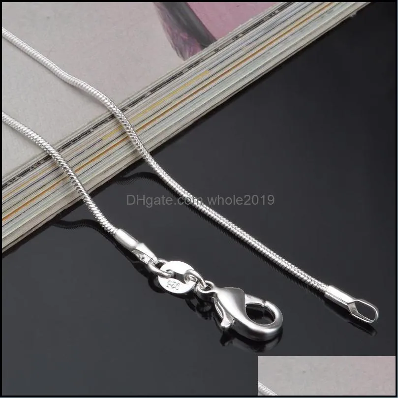 925 sterling silver snake chain plated necklace statement jewelry women sterling silver jewelry chokers fashion accessories