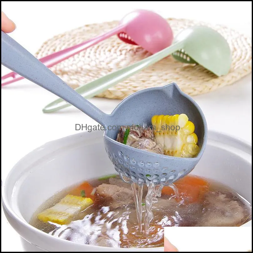 long handle colander houseuse many colour big spoon plastic rice porridge stir fry spoons factory direct selling 5 13xc p1