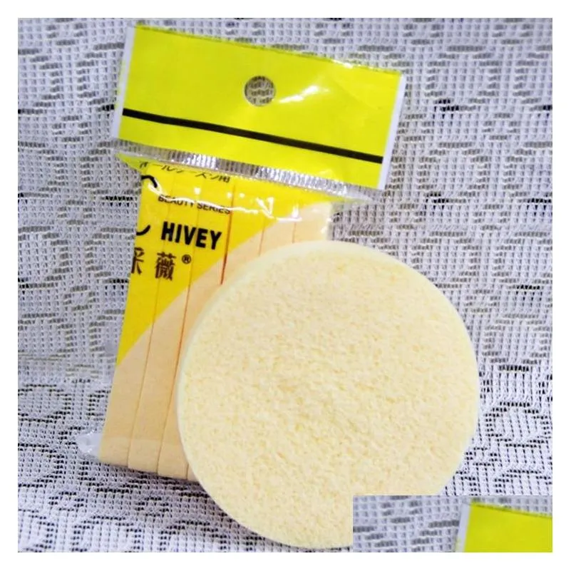 drop 12 pcsis1 lot soft compressed sponge face cleaning sponge facial wash cleaning pad exfoliator cosmetic puff face cleaning