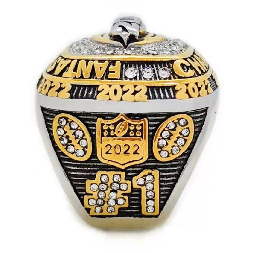 2022 fantasy football alloy championship ring fans gift wholesale drop us size 11 2021 the design