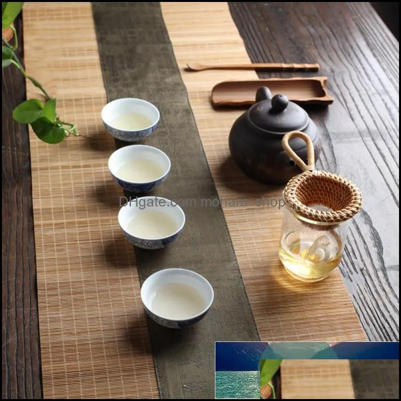 portable tea strainers bamboo rattan gourd shaped tea leaves funnel for table decor ceremony accessories 