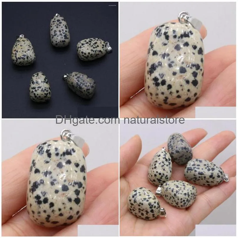 pendant necklaces natural damation jasper stone exquisite retro reiki crystal gemstone charms for female necklace jewelry making