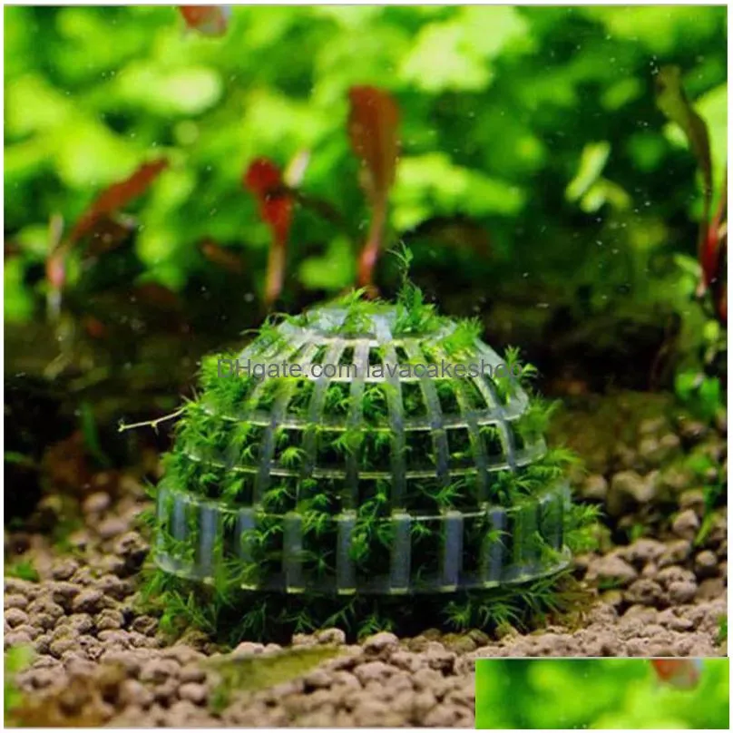 aquarium marimo moss ball live plants filter for java shrimps fish tank decorations ornaments