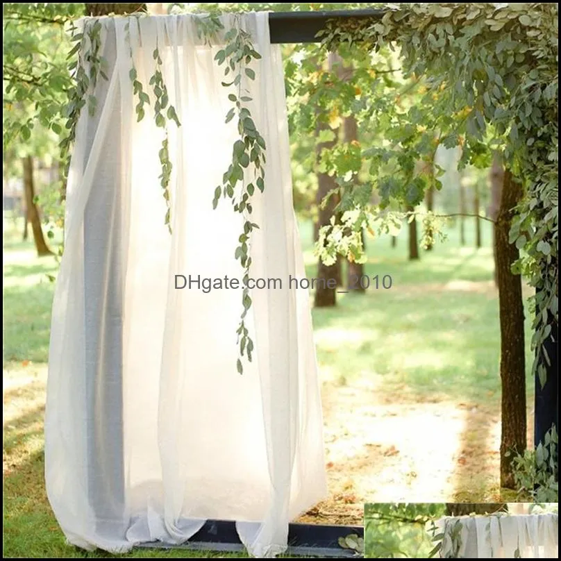 wedding arch draping fabric 1 panel 18 ft length chiffon fabrics wedding ceremony reception party ceiling backdrop