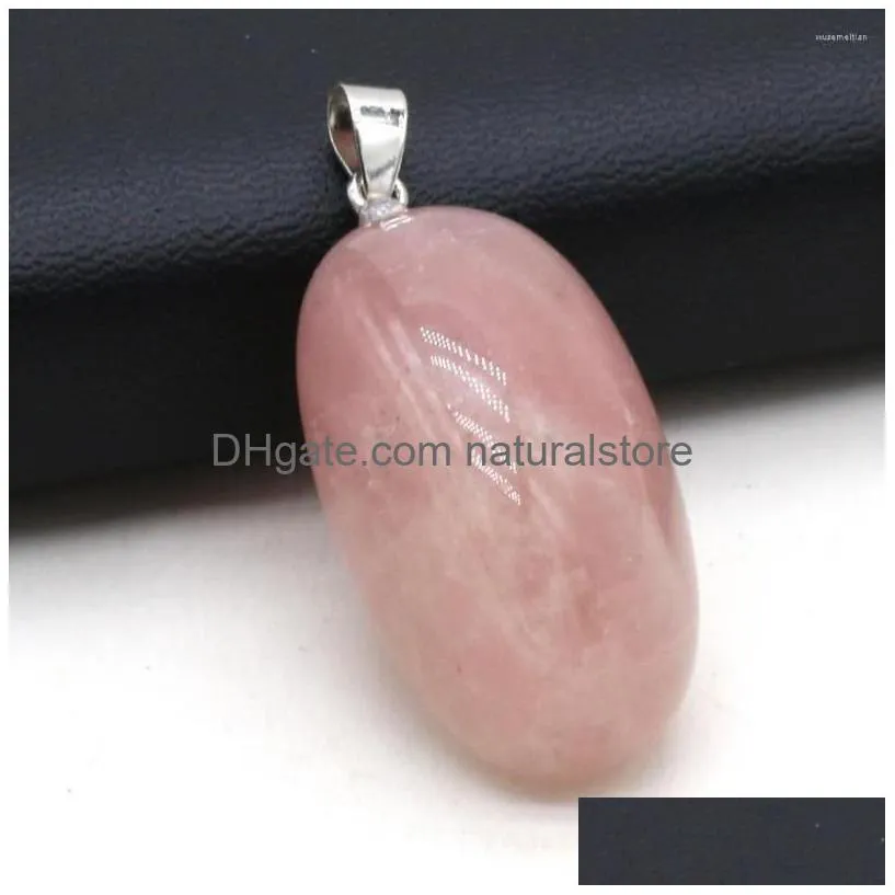 pendant necklaces natural irregular stone pendants polished rose quartz necklace accessories for jewelry making bracelet pink crystal