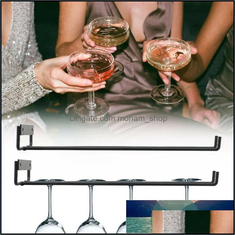 high quality useful iron wine rack glass holder hanging bar hanger shelf stainless steel wine glass rack stand paper roll holder