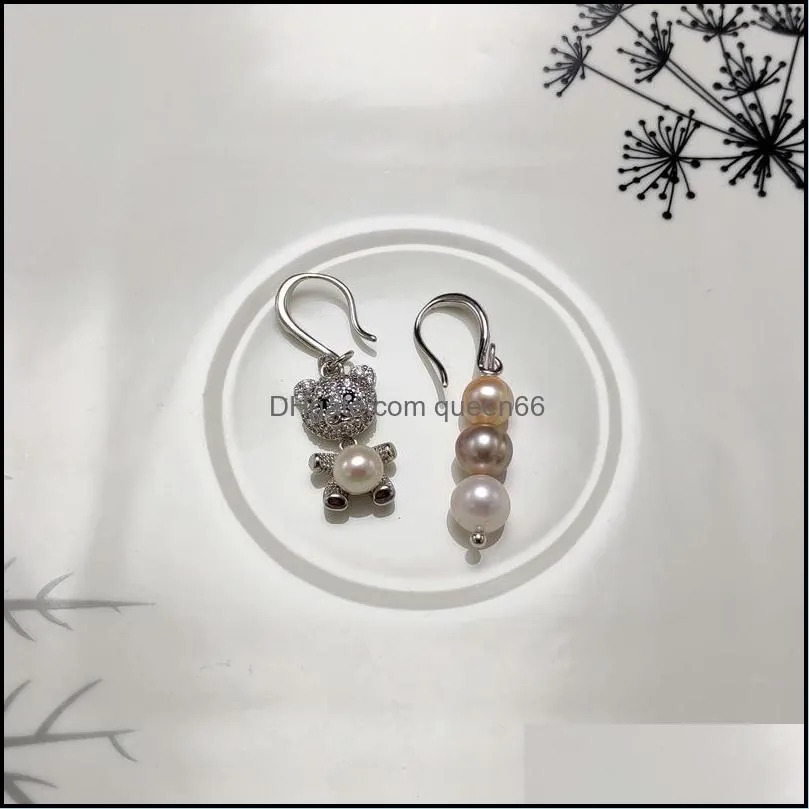 handmade freshwater pearl earrings pendant gold silver earrings 9 styles braided earrings tassel drop earring for women christmas gift