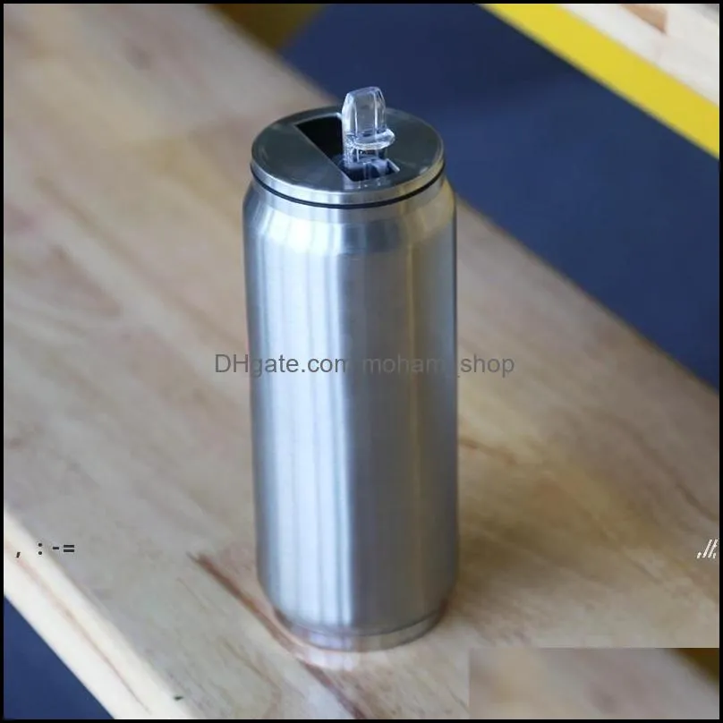 12oz stainless steel cola cans mug soda can coffee cola cups drink cans double vacuum insulated water cup coke jar pab11909