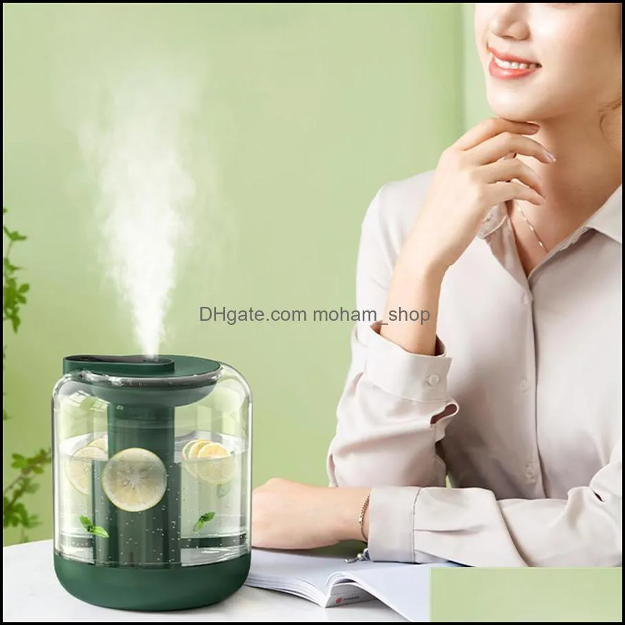 other household sundries large capacity air humidifier rechargeable 2000mah battery aroma  oil diffuser usb led light for