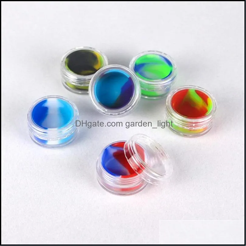 5ml acrylic box silicone dab containers portable storage case opening ceremony employee benefits smoking accessories business gift 1 1xm
