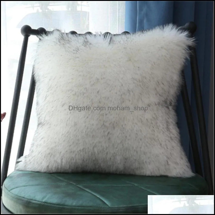 cushion/decorative pillow european imitation cover wool cushion cute sofa bedside plush