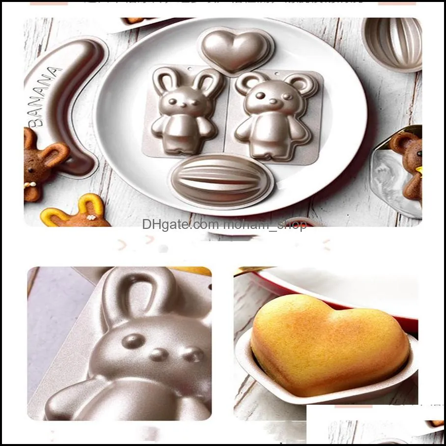 baking moulds baking tools banana shaped cake mold bread round oven household nonstick pan