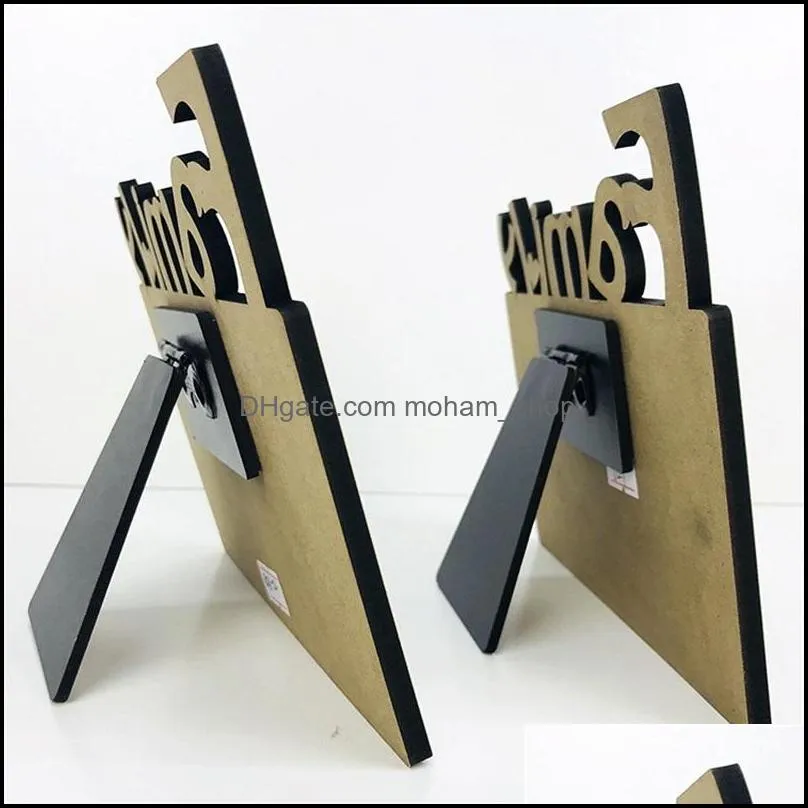 woodiness sublimation blank frames mdf diy three dimensional hollowing out slate letter shape laser cutting home accessory 7 1bd m2