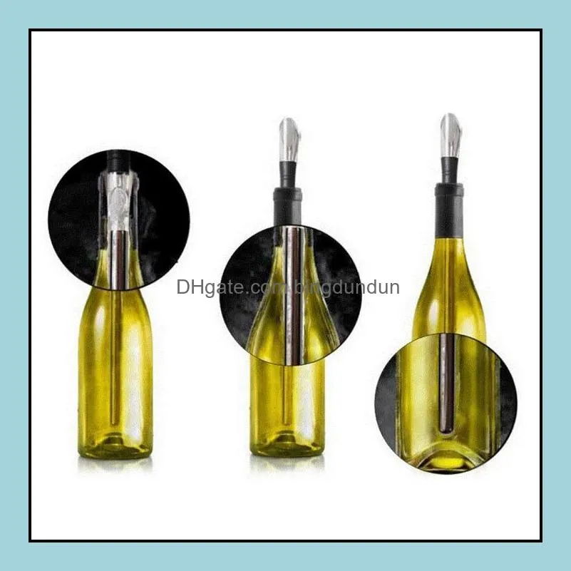wine chillers stick stainless steel wine bottle coolers chill wine chill cool stick rod with pourer by dhs sn1295